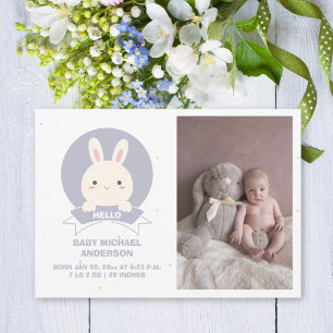 Niedliches und sonniges schlichtes Elegant Baby Fo Ankündigung