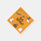 Niedliches und Spooky Halloween-Party Napkins Serviette (Ecke)