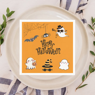 Niedliches und Spooky Halloween-Party Napkins Serviette