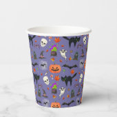 Niedliches und spöttisches Halloween Pappbecher (Rückseite)