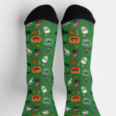 Niedliches und spöttisches Halloween Socken (Oben)