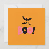 Niedliches und unheimlich Halloween Einladung (Rückseite)