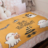 Niedliches und unheimlich Halloween Fleecedecke
