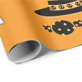 Niedliches und unheimlich Halloween Geschenkpapier (Rolleneckpunkt)