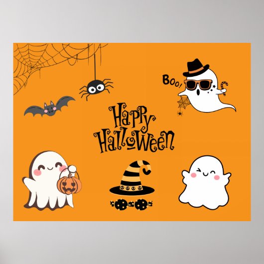 Niedliches und unheimlich Halloween Poster (Vorne)