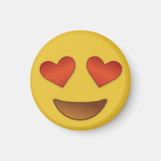 Niedliches und winziges Herz für Augen Emoji Magnet (Vorne)