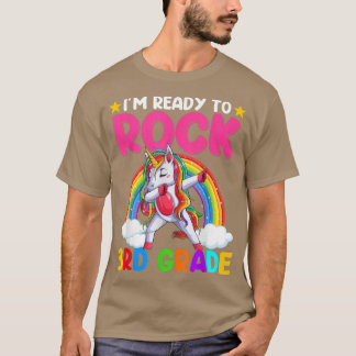 Niedliches Unicorn 3. zurück zur Schule, bereit zu T-Shirt