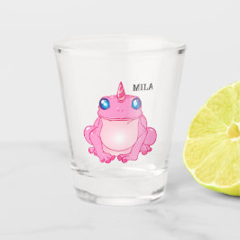 Niedliches Unicorn-Froschfantasie-Glass Schnapsglas