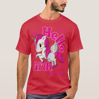 Niedliches Unicorn Fünftklässlerteam 5. Klasse Zur T-Shirt