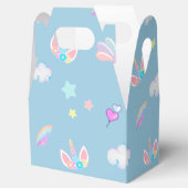 Niedliches Unicorn Gesicht Regenbogengradienten Ge Geschenkschachtel (Geöffnet)