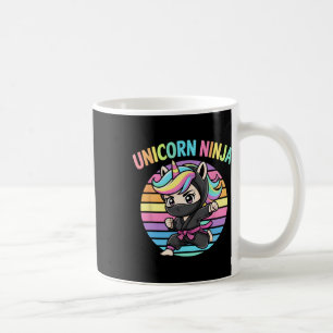 Niedliches Unicorn Ninja Girl Niedliche Vorschule Kaffeetasse