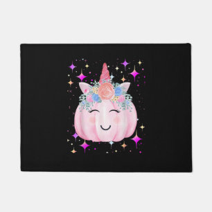 Niedliches Unicorn Pumpkin Halloween Girls Kids Fu Fußmatte