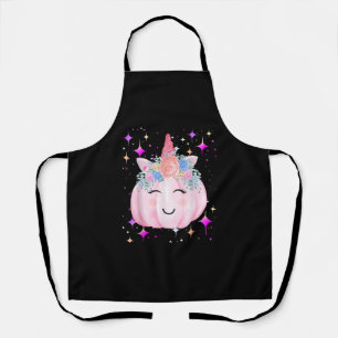 Niedliches Unicorn Pumpkin Halloween Girls Kids Fu Schürze