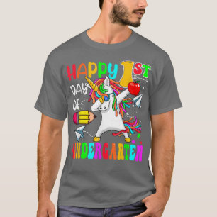 Niedliches Unicorn zum ersten Kindergartentag T-Shirt