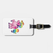 niedliches Unicornpony Gepäckanhänger (Vorderseite horizontal)