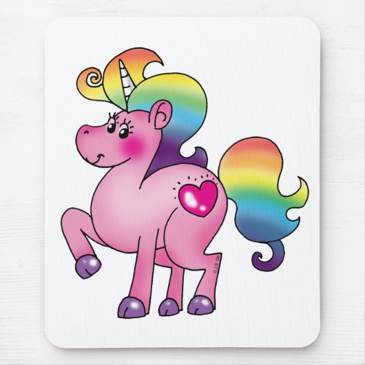 niedliches Unicornpony Mousepad (Vorne)