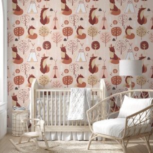 Niedliches Unisex-Baby-Wild-One-Kinderzimmer Tapete
