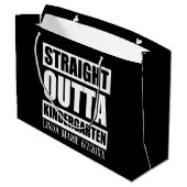 Niedliches unisex Kindergarten Graduate Nachname D Große Geschenktüte (Rückseite Schrägansicht)