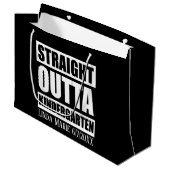 Niedliches unisex Kindergarten Graduate Nachname D Große Geschenktüte (Vorderseite Schrägansicht)