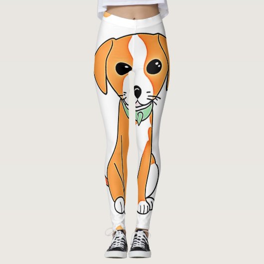 Niedliches Unterschlupf-Artwork Leggings (Vorderseite)