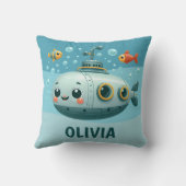 Niedliches Unterseeboot Kissen (Rückseite)