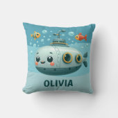 Niedliches Unterseeboot Kissen (Vorderseite)