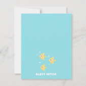 Niedliches Unterwasser-Aquarium-Kindergeburtstag-P Einladung (Rückseite)