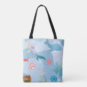 Niedliches Unterwasserthema unter dem Meer Tasche (Rückseite)