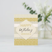 Niedliches urbanes modernes, pastellfarbenes Muste Postkarte (Stehend Vorderseite)