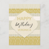 Niedliches urbanes modernes, pastellfarbenes Muste Postkarte (Vorderseite)