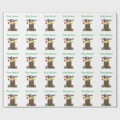 Niedliches Urlaubskuchen Geschenkpapier (Flach)