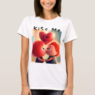 Niedliches Valentin (Kiss Me) T-Shirt