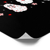 Niedliches Valentine Ghost Candy Herz wird mein Go Poster (Ecke)