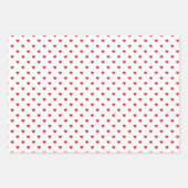 Niedliches Valentine Panda Bears Set von 3 Designs Geschenkpapier Set (Vorderseite 3)