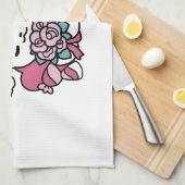 Niedliches Valentinisches Katzendesign - Feline th Geschirrtuch (Viertel Falte)