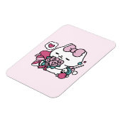 Niedliches Valentinisches Katzendesign - Feline th Magnet (Linke Seite)