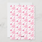 Niedliches Valentinmonster Feiertagskarte (Rückseite)