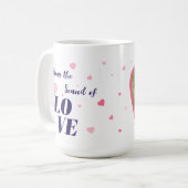 Niedliches Valentinstag-Design. Kaffeetasse (Vorderseite Links)