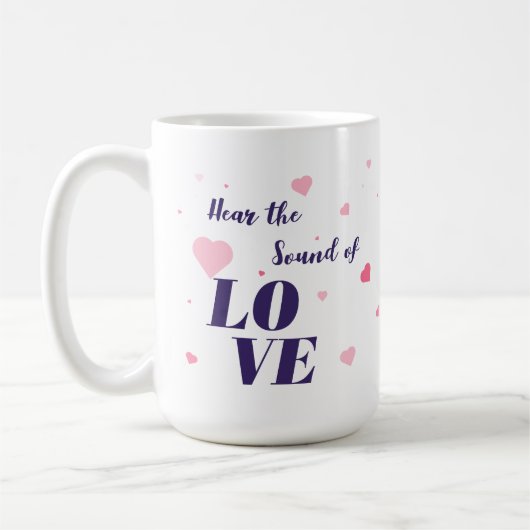 Niedliches Valentinstag-Design. Kaffeetasse (Links)