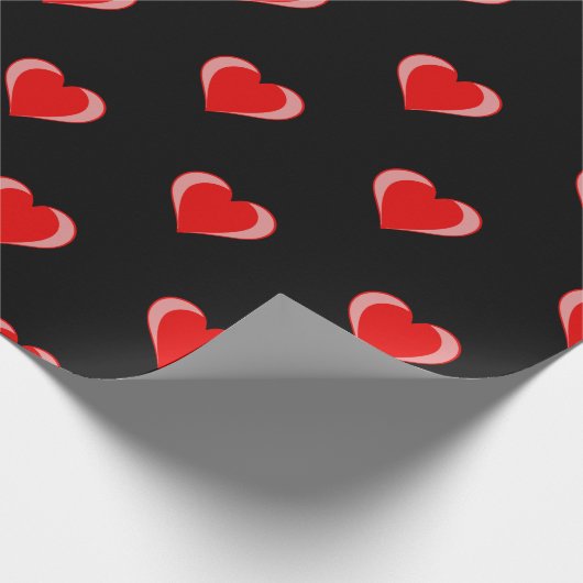 niedliches Valentinstag Geschenkpapier (Ecke)