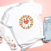 Niedliches Valentinstag Retrogeschenk mit Vintagem T-Shirt