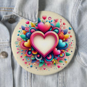 Niedliches Valentintagsherz Button (Beispiel)