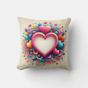 Niedliches Valentintagsherz Kissen