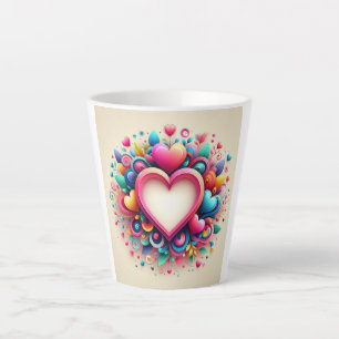 Niedliches Valentintagsherz Milchtasse