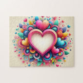 Niedliches Valentintagsherz Puzzle (Horizontal)