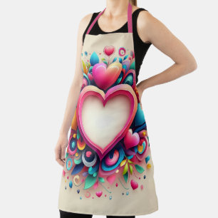 Niedliches Valentintagsherz Schürze