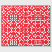 Niedliches Valentintagsverpackungspapier Geschenkpapier (Flach)