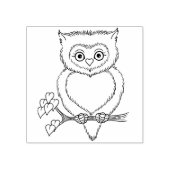 Niedliches Valentinuegel aus Herz-Kautschuk-Briefm Gummistempel (Prägung)