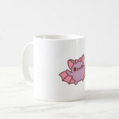 Niedliches Vampirbad mit Bow Kaffeetasse (Vorderseite Links)