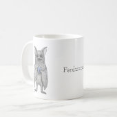 Niedliches Vampirbad mit Kaffee Funny individuelle Kaffeetasse (Vorderseite Links)